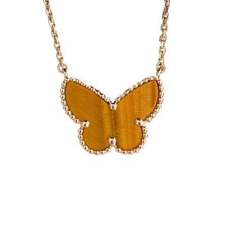 [Camiery] TIGER__ EYE BUTTERFLY NECKLACE