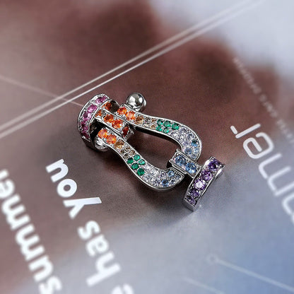 [Camiery]FORCE LARGE HORSESHOE CLASP  METAL BRACELET