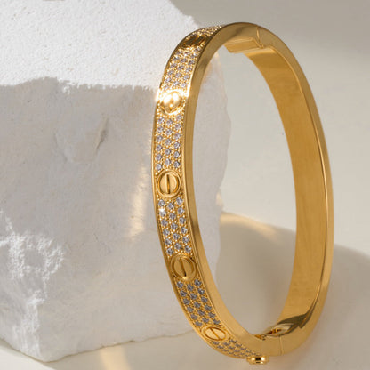 [Camiery] LOVE BRACELET 6.1MM DIAMOND-PAVED