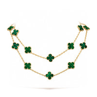 [Camiery]CLOVER 20 MOTIFS MALACHITE GOLD