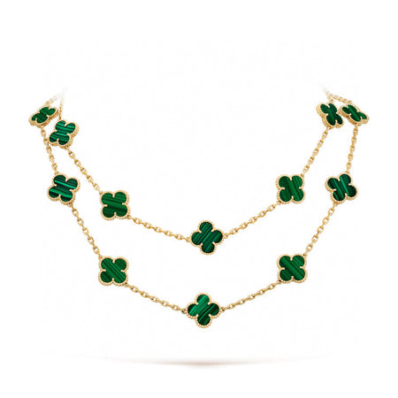 [Camiery]CLOVER 20 MOTIFS MALACHITE GOLD