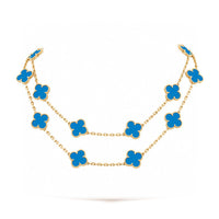 [Camiery]CLOVER 20 MOTIFS TURQUOISE GOLD