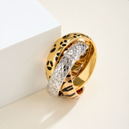 [Camiery] TRINITY  RING LEOPARD PRINT