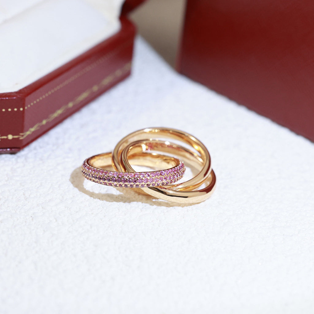 [Camiery] TRINITY 3.2MM RING PINK DIAMOND