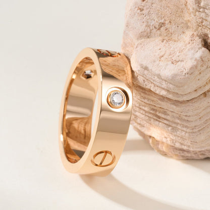 [Camiery] LOVE 4MM 1 DIAMOND RING