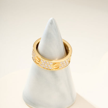 [Camiery] LOVE RING 5.5MM DIAMONDS PAVED