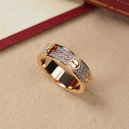 [Camiery] LOVE RING 5.5MM DIAMONDS PAVED