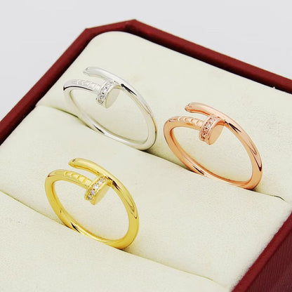 [Camiery] JUSTE 1.8MM HALF DIAMOND RING