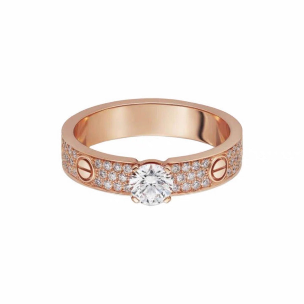 [Camiery] LOVE RING 3.6MM 1 BIG DIAMOND FULL DIAMOND