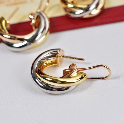 [Camiery] TRINITY ON DIAMOND CLASSIC EARRINGS
