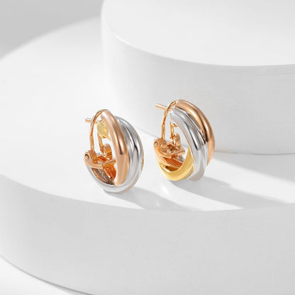 [Camiery] TRINITY ON DIAMOND CLASSIC EARRINGS