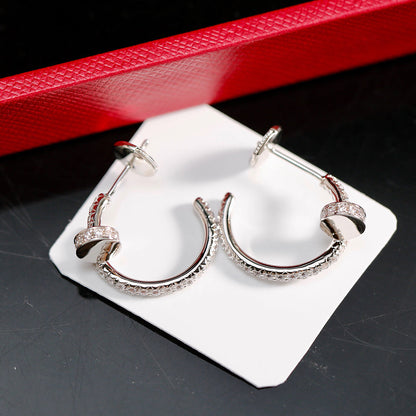 [Camiery] JUSTE FULL DIAMOND SMALL EARRINGS