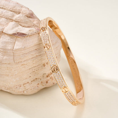 [Camiery] LOVE BRACELET 4.8MM DIAMOND-PAVED