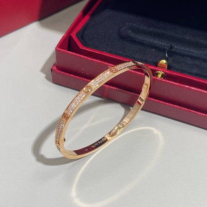 [Camiery] LOVE BRACELET 3.65MM DIAMOND-PAVED