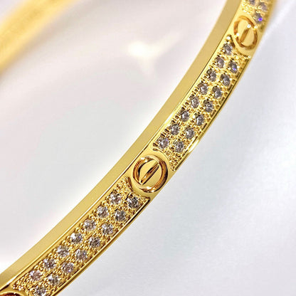 [Camiery] JUSTE Diamond & LOVE Diamond Bracelet Stack Set