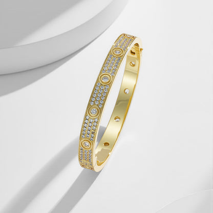 [Camiery] LOVE BRACELET 6.1MM DIAMOND-PAVED 10 BIG DIAMONDS