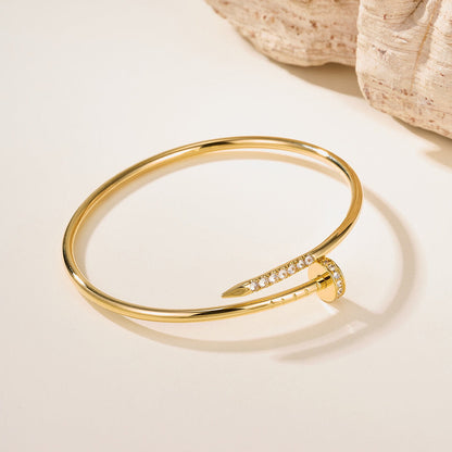 [Camiery] JUSTE Diamond & LOVE Diamond Bracelet Stack Set