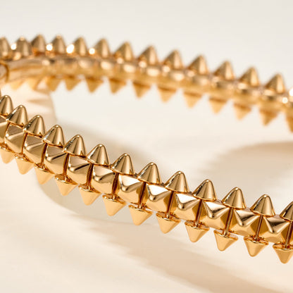 [Camiery] CLASH & Clover Laser 5-Motif & LOVE Brushed Bracelet Stack Set