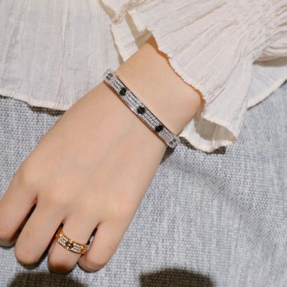 [Camiery] LOVE BRACELET 6.1MM DIAMOND-PAVED CERAMIC