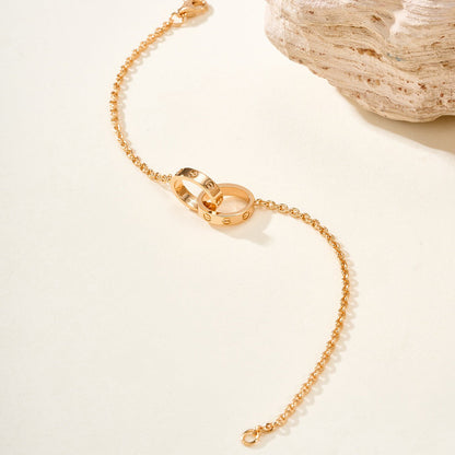 [Camiery] LOVE BRACELET DOUBLE RING