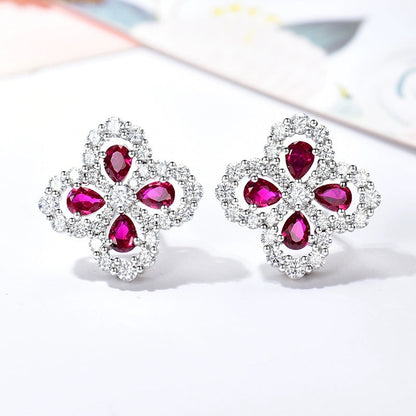 [Camiery]LOOP EARRINGS FULL MOTIF DIAMOND 16MM