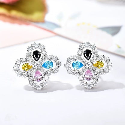 [Camiery]LOOP EARRINGS FULL MOTIF DIAMOND 16MM
