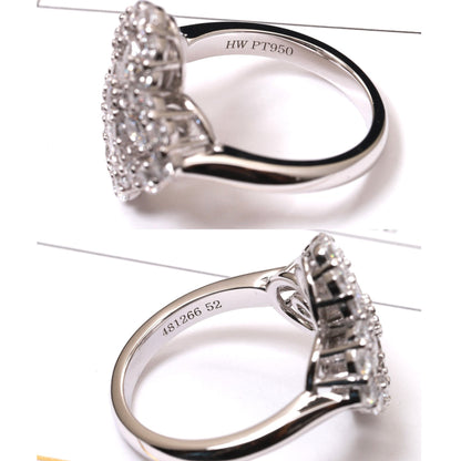 [Camiery]LOOP RING FULL MOTIF DIAMOND 16MM SILVE