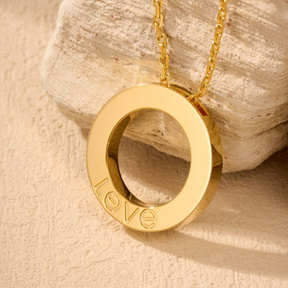 [Camiery] LOVE NECKLACE 16MM  FULL DIAMOND