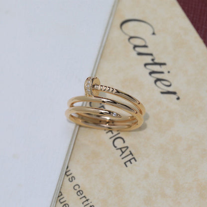 [Camiery] JUSTE RING 4.8MM HALF DIAMOND