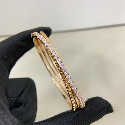 [Camiery] ETINCELLE HALF-PAVED DIAMOND BRACELET