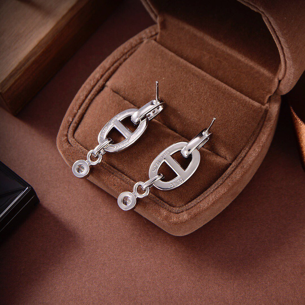 [Camiery]HM CHAINE DIAMOND EARRINGS