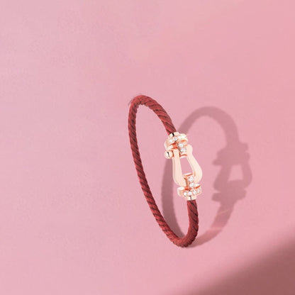 [Camiery]FORCE 10 HALF DIAMOND PINK GOLD RED CORDERI LARGE AND MEDIUM MODEL