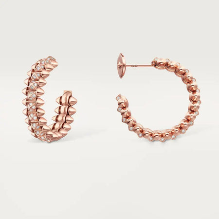[Camiery] CLASH 6.4MM FULL DIAMOND SMALL EARRINGS