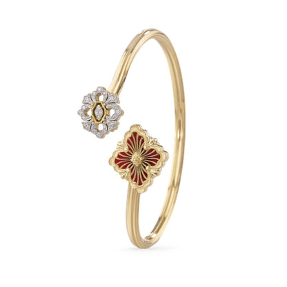 [Camiery JEWELRY] OPERA TULLE  GOLD BRACELET WITH ENAMEL BACKGROUND