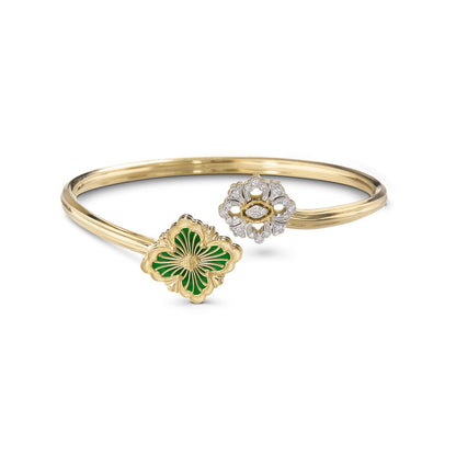 [Camiery JEWELRY] OPERA TULLE  GOLD BRACELET WITH ENAMEL BACKGROUND