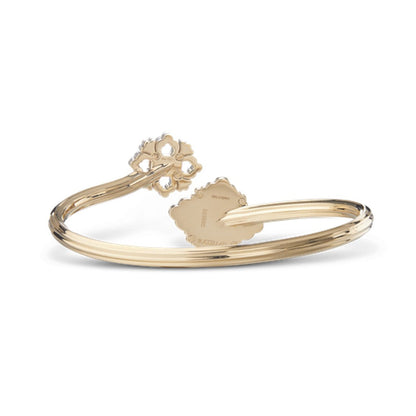 [Camiery JEWELRY] OPERA TULLE  GOLD BRACELET WITH ENAMEL BACKGROUND
