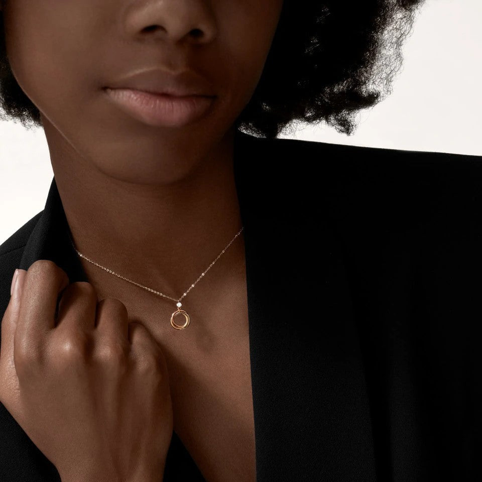[Camiery] TRINITY  NECKLACE 1 DIAMOND