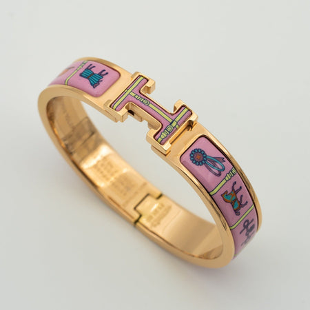 [Camiery]H PINK GOLD BRACELET PINK CERAMIC