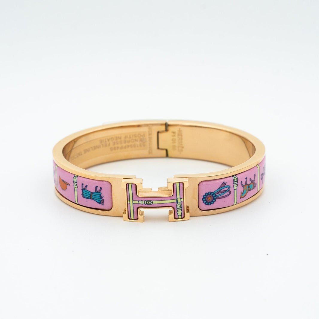 [Camiery]H PINK GOLD BRACELET PINK CERAMIC