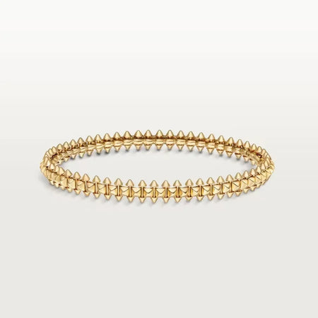 [Camiery] CLASH & Clover Laser 5-Motif & LOVE Brushed Bracelet Stack Set