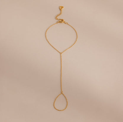 Dainty Hand Chain Bracelet