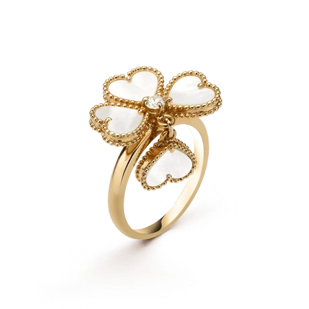 [Camiery]SWEET CLOVER WHITE MOP RING