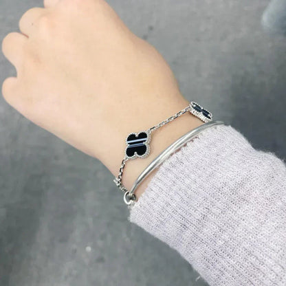 [Camiery] Clover 5-Motif & LOVE Unlimited Bracelet Set