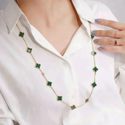 [Camiery]CLOVER 20 MOTIFS MALACHITE GOLD
