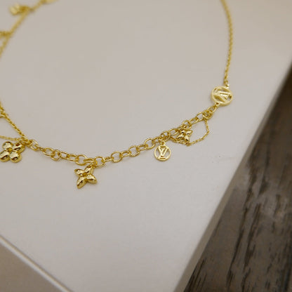 [Camiery]BLOOMING SUPPLE NECKLACE BRASS