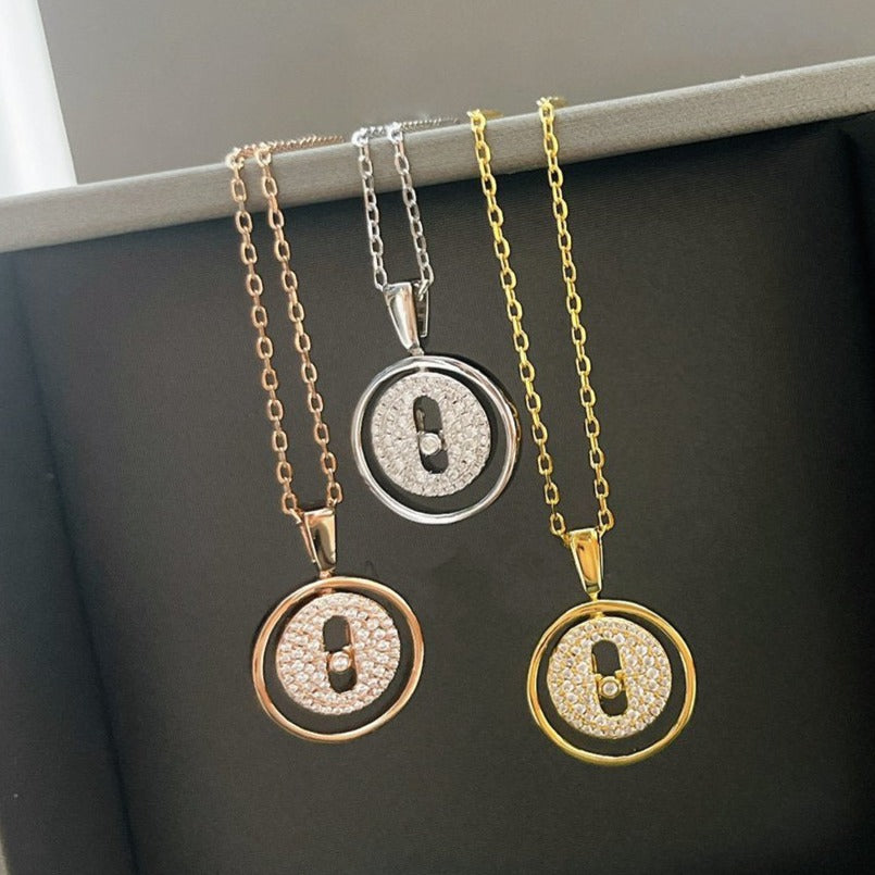 [Camiery]LUCKY MOVER PM PAVED NECKLACE