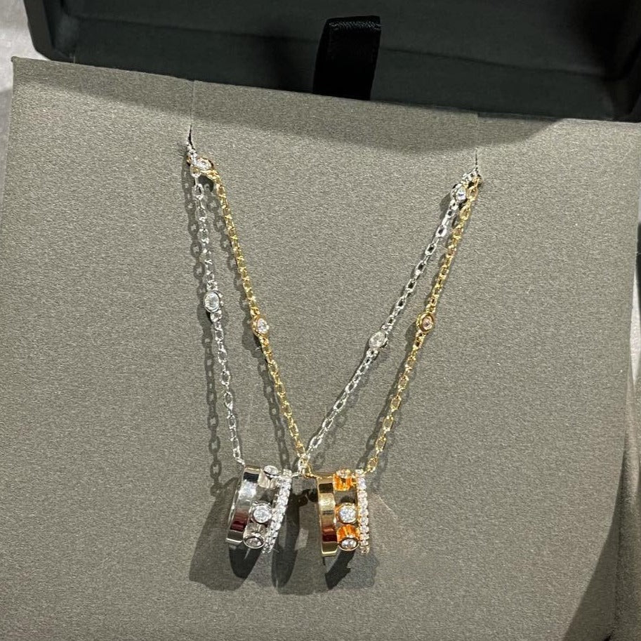[Camiery]CHAIN MOVE ROMANE PEDAND NECKLACE