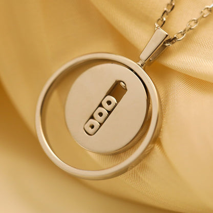 [Camiery]LUCKY MOVE MM SILVER DIAMOND NECKLACE