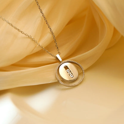 [Camiery]LUCKY MOVE MM SILVER DIAMOND NECKLACE