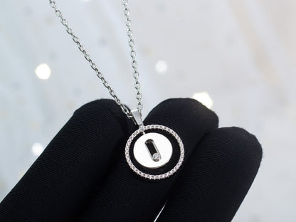 [Camiery]LUCKY MOVE PM NECKLACE SILVER DIAMOND